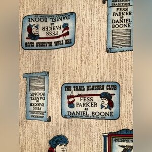 Mid-Century Daniel Boone Trail Blazer's Fabric